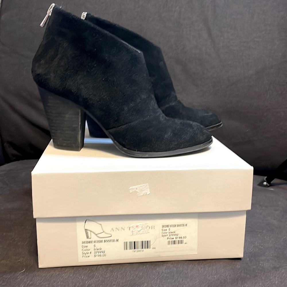 Suede ankle boots size 5